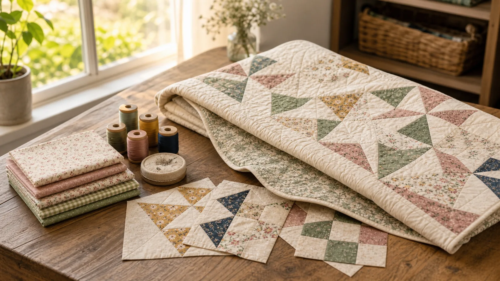 Ảnh bài Chăn bông là gì? Hiểu đúng về quilt, patchwork và chăn ghép vải